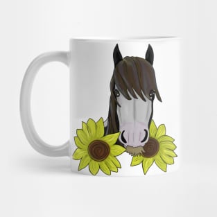 Sunflower horse Mug